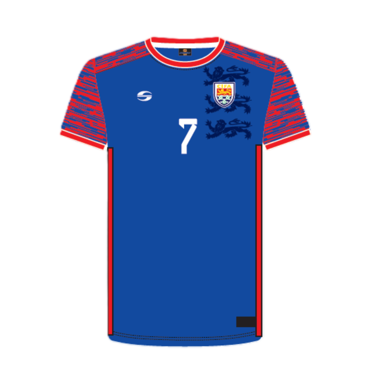 Maillot De Hockey CHR Rouen Porté N°12 - Bleu Ciel, Taille S