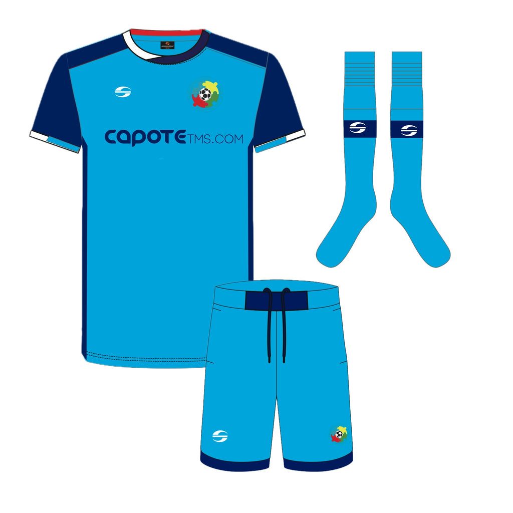 Skyros Autism Soccer team 3-pieces kit (Jersey, Shorts and socks)