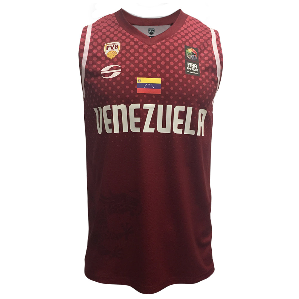 Skyros Camiseta de Basketball de Venezuela Mundial China 2019 para hombres
