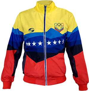 Chaqueta tricolor de Venezuela para hombres Juegos Panamericanos 2019 – Skyros Running